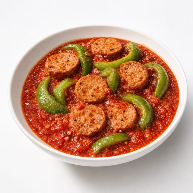 Spicy Sausage & Peppers.