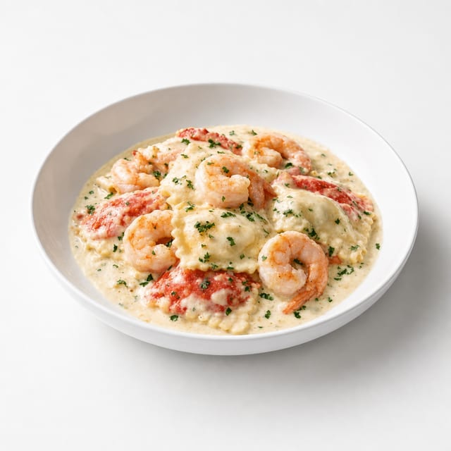 Shrimp & Lobster Ravioli.