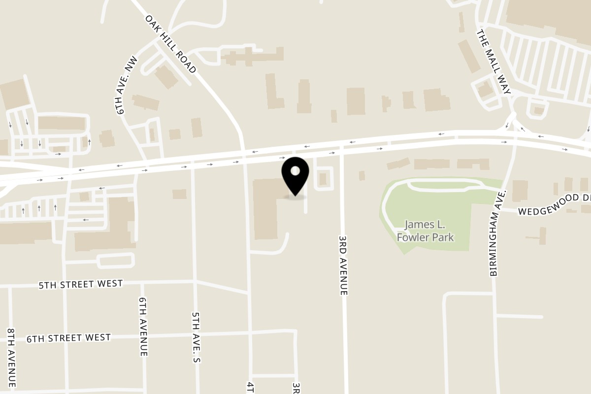 Map showing the location of Amore Italian Restaurant on 305 Hwy 78 W in Jasper
